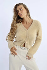 Fluffy Cardigan | Beige