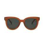 Cleo Sunglasses | Maple + Green Polarized