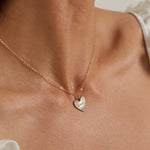 Dainty Heart Mama Necklace