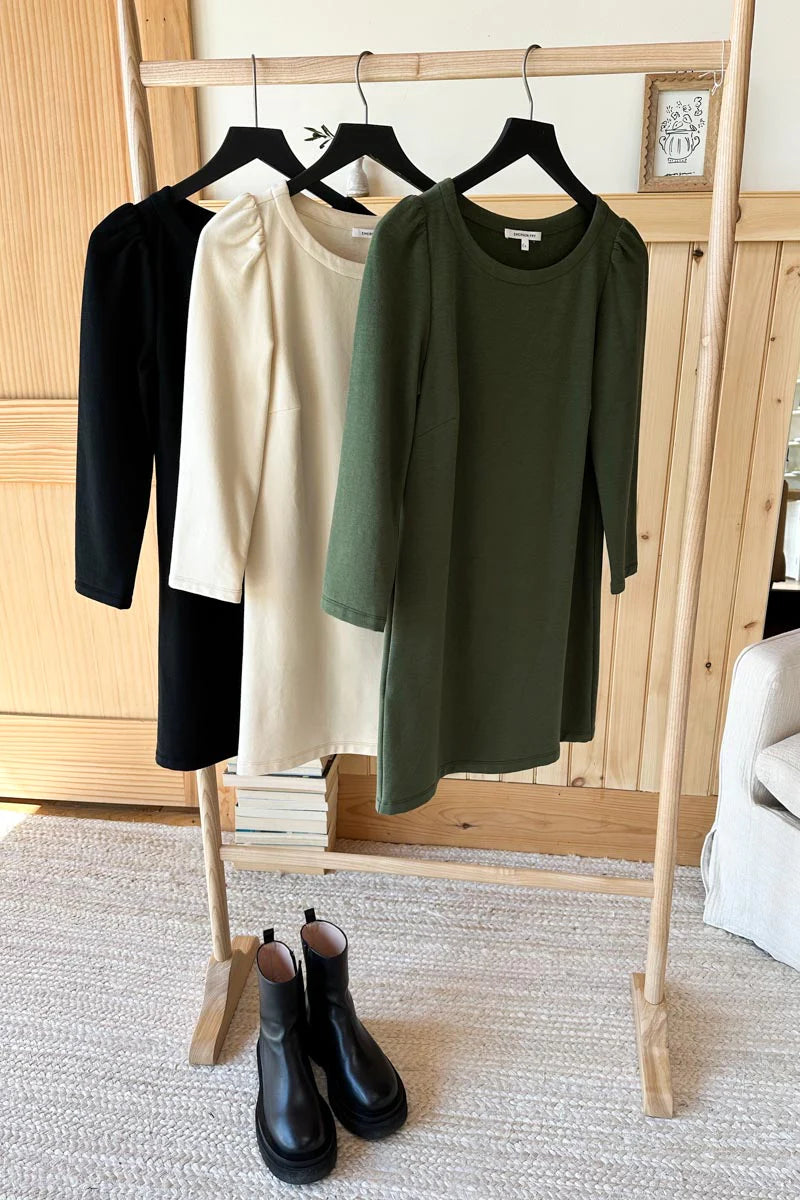 Alice Long Sleeve Dress | Natural