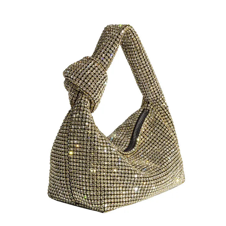 Reena Small Gold Top Handle Bag