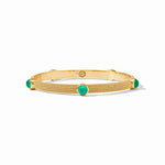 Cabochon Bangle | Iridescent Emerald Green Medium