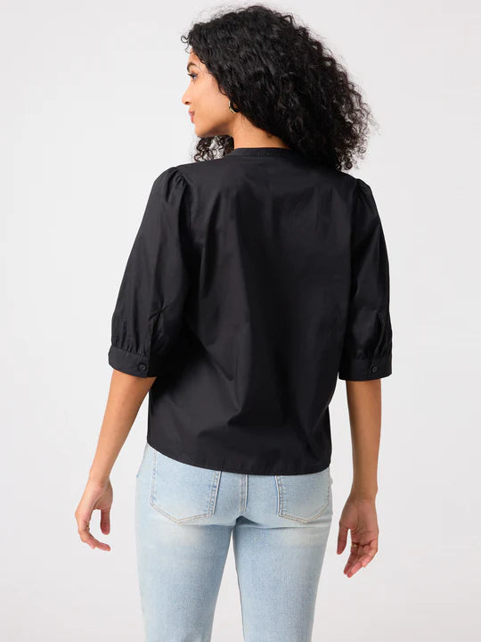 Gentle Pintuck Blouse | Black