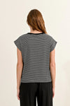 Striped Tee | Black + White