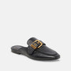 Santel Flats | Black Leather