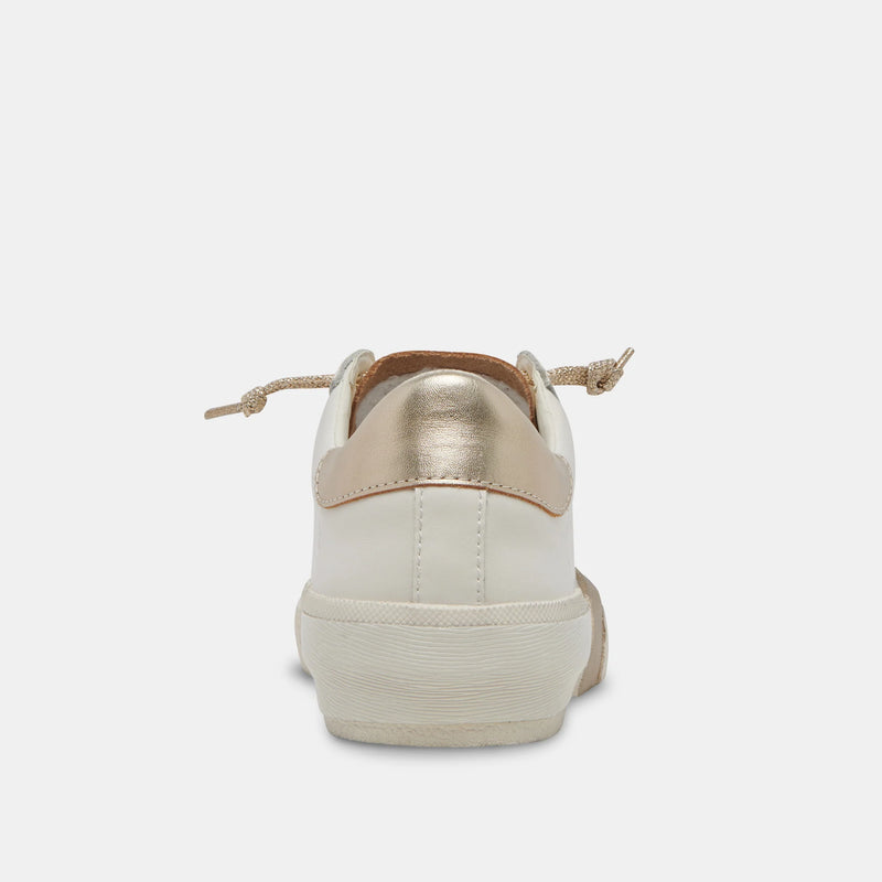 Zina Sneakers | Gold/White