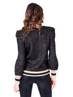 Julia Sweater | Metallic Black