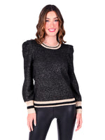 Julia Sweater | Metallic Black