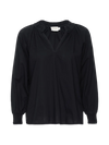 Estelle Peasant Blouse | Jet Black