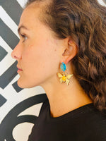 Butterfly Jewel Earrings | Yellow