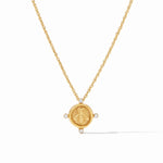 Bee Cameo Solitaire Necklace | CZ