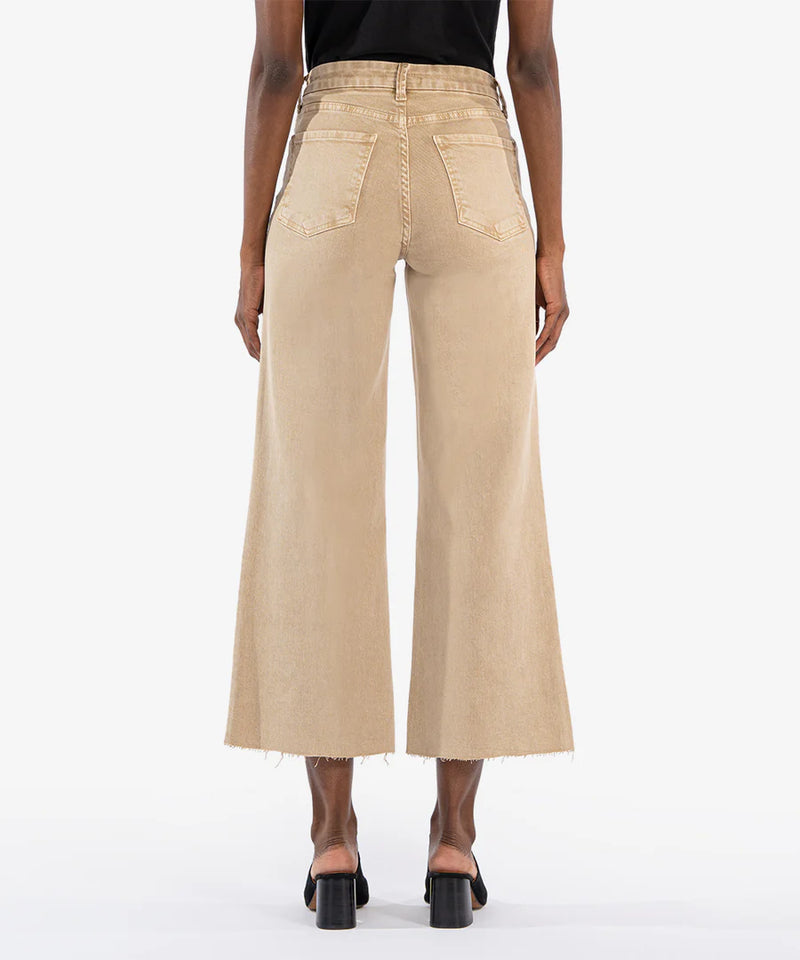 Meg High Rise Wide Leg | Biscuit