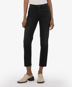 KUT Rachael High Rise Fab Ab Mom Jean | Uplifting with Black Base Wash