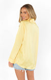 Smith Button Down | Butter Yellow Luxe Satin