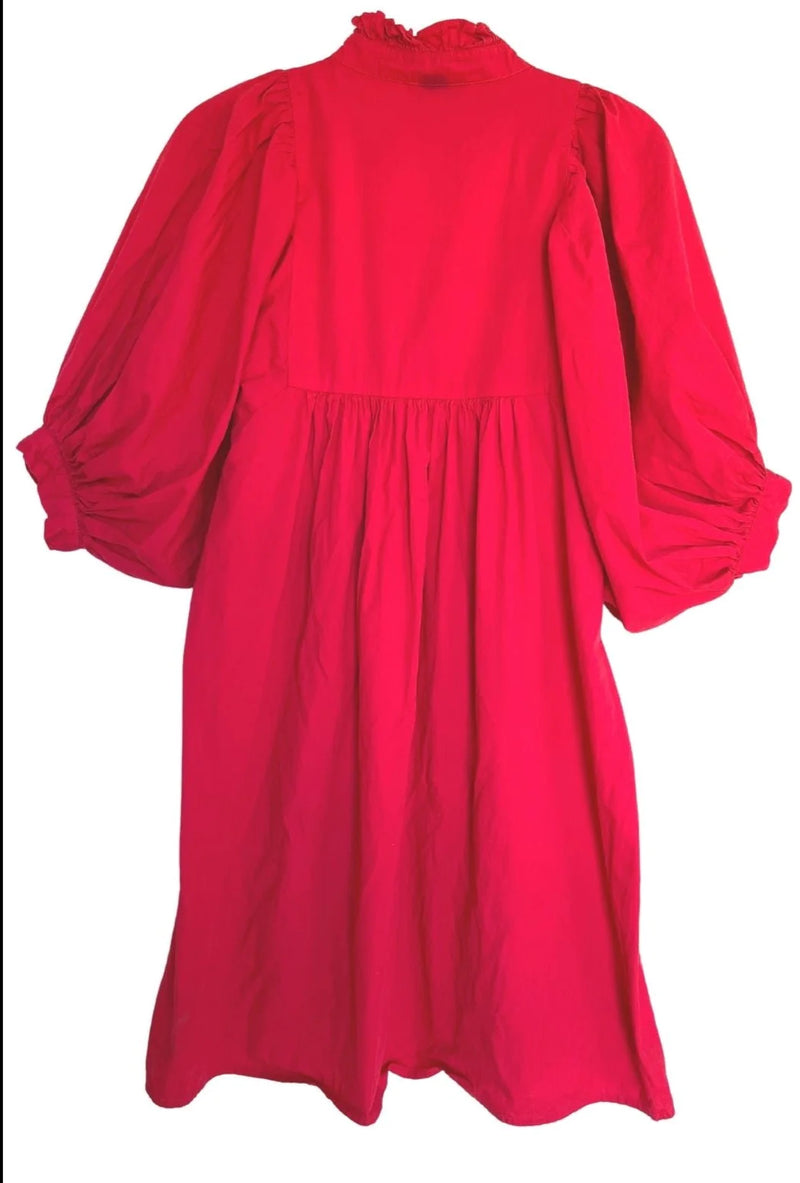 High Neck Dress | Red