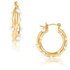 Nicoletta Pearl Hoop Earrings | Ellie Vail