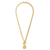 Stacie Toggle Chain Coin Necklace