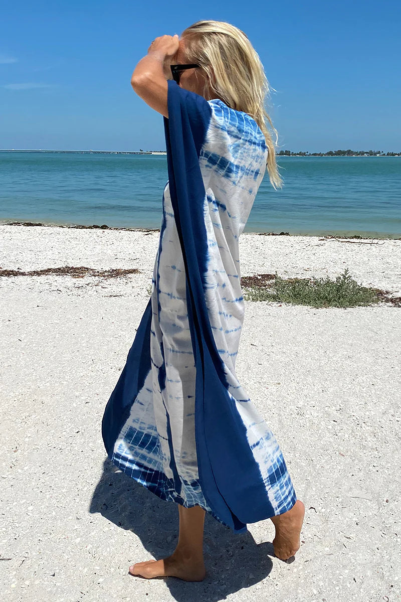 Tie Dye Caftan | Indigo