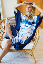 Tie Dye Caftan | Indigo