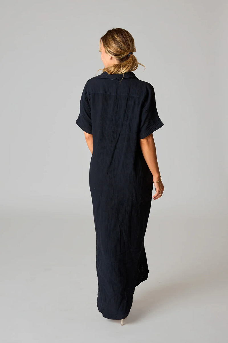 Carmen Caftan Dress | Black