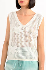 Knitted Tank Top | Ecru