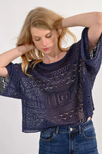 Nina Knitted Top | Navy