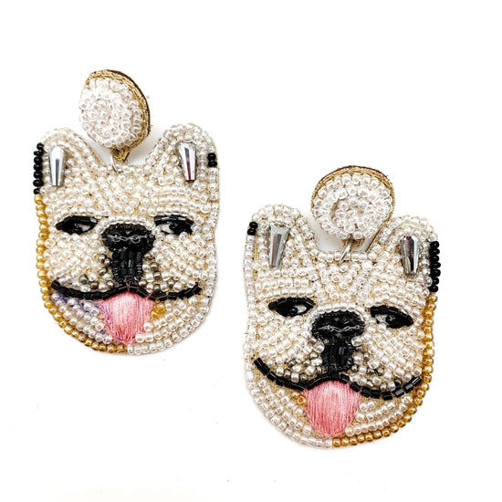 Bulldog Earrings