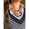 Layered Classic Necklace | Pink + Pavé