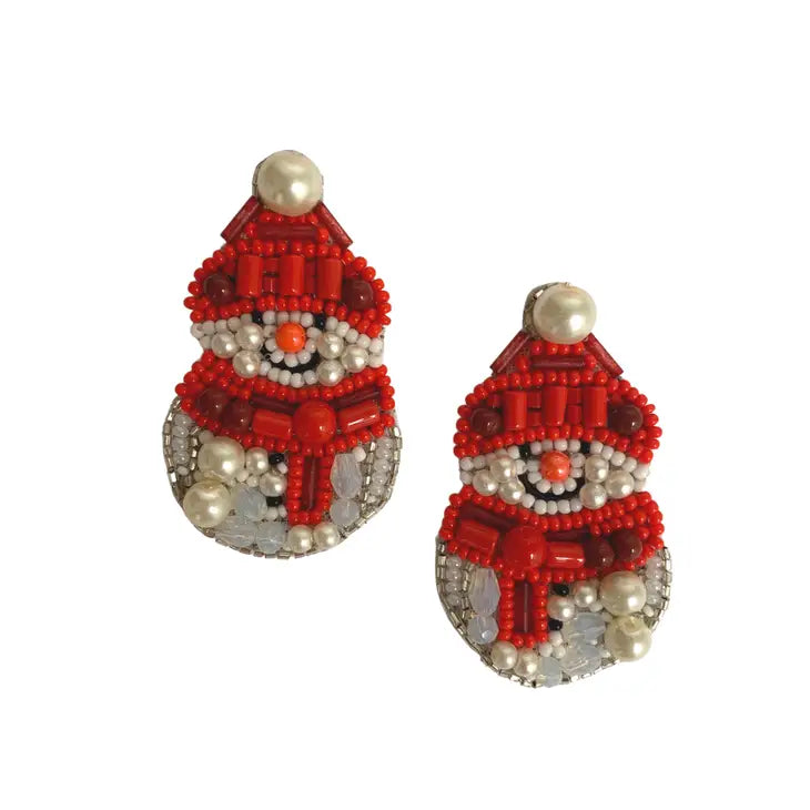 Snowman Earrings