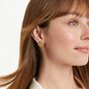 Savoy Stud Earrings | Clear Crystal