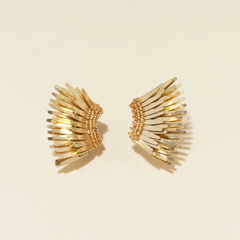 Metallic Mini Madeline Earrings | Gold