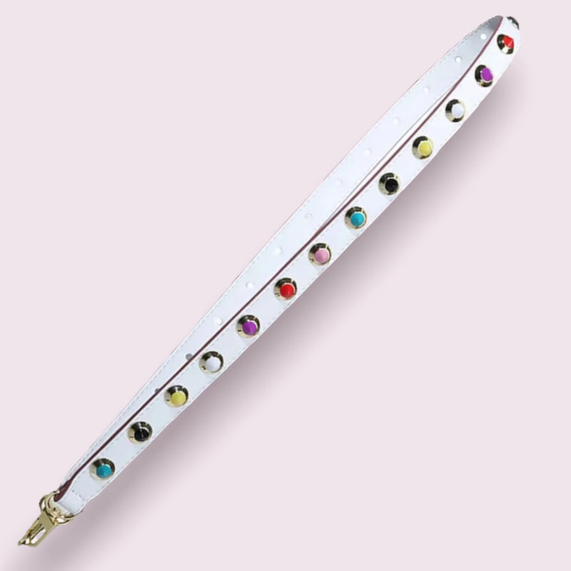 White Stud Strap